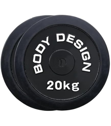 て*ん様 BODY DESIGN ダンベルプレート 10kg 2個セット Amazon | BODY DESIGN(ボディデザイン)ラバープレート 10kg（2枚
