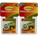 コマンド3 M 16 ctパック画像&フレームHangingストリップセットSmallサイズホワイトdamage-free