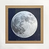 アメリカ発 HAMMER PRESS ハンマープレス おしゃれで温かみのあるアートプリントポスター Silver Moon 【正規輸入品】 AP068