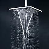 lovedima 10 "ウォーターフォール雨シャワーヘッド2つFunctional Rainfallヘッドシステムでクロム