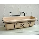 フラワーエンゼル・スタンダード幅64cmとクレイブプランター65型 ベージュのセット[ハンギング] ノーブランド品