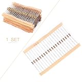 Mallofusa 1500pcs 1オーム-10Mオーム5％1 / 4Wカーボンフィルム抵抗器キット高品質