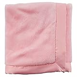 Carters Soft Pink Blanket Supersoft / Matte Satin by Carter's