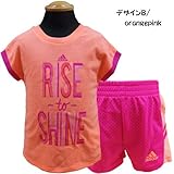 adidas アディダス ベビー服 Tシャツ カットソー ショートパンツ 上下セット セットアップ - デザインB85～90cm