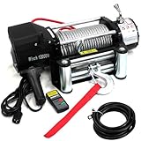 12V 電動ウインチ 電動ホイスト 5444kg / 12000LBS