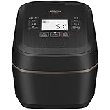 日立 炊飯器 5.5合 圧力&スチームIH ふっくら御膳 RZ-W100FM K 漆黒 日本製 大火力 沸騰鉄釜 蒸気カット