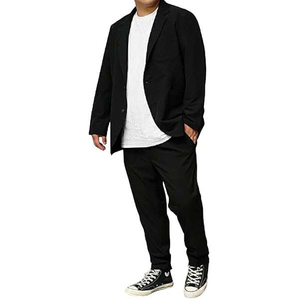Amazon.co.jp: [サムディフ] 上下セット カジュアルスーツ
