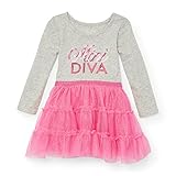 The Children 's Place女の子長袖カジュアルドレス カラー: ピンク