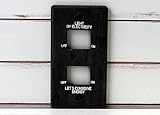 クレエ エネルジア木製スイッチプレート2穴 LGY