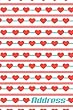 Address.: Address Book. (Vol. C51)Valentine Heart Cover Design. Glossy Cover, Contract Large Print, Font, 6 X 9 for Contacts, Addresses, Phone Numbers, Emails, Birthday and More.