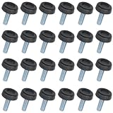 Tovotの24個ネジ家具グライドレベリング足調節可能8 mm x 25 mmスレッド家具の脚のサイズ
