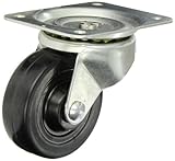 Shepherd General Duty Series 4 Diameter Soft Rubber Wheel Single Race Swivel Caster, 5-1/8 Length x 