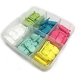 Kissteether DIY看護ジュエリーコンビネーションパッケージ48pcs混合色プラスチック安全ナチュラルベビーおしゃぶりクリップ赤ちゃんのおしゃぶりおもちゃセット (A161)