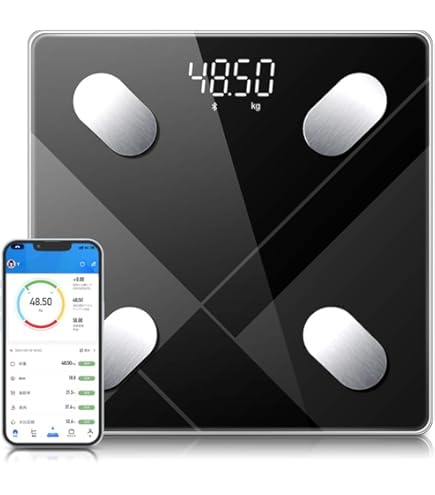 Amazon.co.jp: 体重計 体脂肪計 体組成計bluetooth スマホ連動 高精度