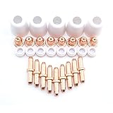 プラズマカッター 切断機 トーチ 用 ロング ノズル & チップ 先端 消耗品 10セット 金属 切断 セラミック CUT 40 / CUT 60 / CUT 80 (CUT-80(10個セット）)