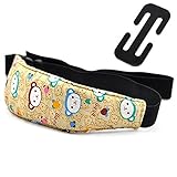 Cunina チャイルドシート頭や首をサポート ベビー 車用のヘッドバンド　睡眠サポート頭 ベルト調節可能 長旅行バンド赤ちゃん 固定バンド大人も使用可能 (ベア)