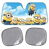 Despicable ME Minions Window Sun Shade Windshield Visor w/ Anti Glare SunShade by BDK [並行輸入品]