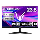 LG ゲーミングモニター UltraGear 24GS60F-B 23.8インチ フルHD IPS 180Hz 1ms GTG