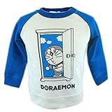 ドラえもん DORAEMON トレーナー スウェットシャツ 裏起毛タイプ fo-trdr01 100cm 青×アイボリー