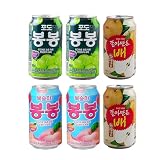 （ぶどう・桃・梨）ジュース340mlx2本ずつ・韓国 飲料･韓国食品･缶飲料