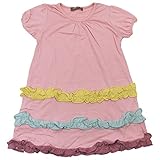 【春夏物】 nico hrat(ニコフラート) 製品洗い加工済み 綿レーヨン天竺カラフルワンピース 120cm /PK NO.B-260804