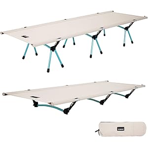 kalili 折り畳み式ベッド アウトドア用 コット 7075アルミニウム合金製 超軽量 組立簡単 収納便利 エクササイ…