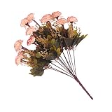 【ノーブランド品】14頭　結婚式パーティー　人工　花束　カーネーション　花　家庭　喫茶店　オフィス　　装飾　8色選べる - コーヒー