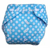 Junda ベビー用品 布おむつ おむつカバー 春夏秋用メッシュ素材 (ブルー/ポイント)