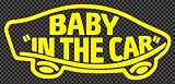 ステッカータウン VANS風 BABY IN THE CAR ベビーインカー A イエロー