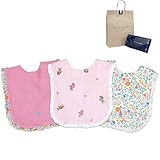 POLO RALPH LAUREN ポロ ラルフローレン 正規品 ベビー スタイ ピンク 3枚セット 純正ショップバッグ付 よだれかけ (ピンク)