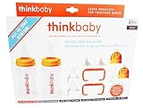 thinkbaby All In One Bottle, Orange/Clear