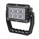 （18W 6LED)充電式LED作業灯配備折りたたみグリップ,屋外キャンプ救急ランプ作業用LED照明灯（18W 6LED) LED投光器 小型軽量 LEDライト 充電式ライト 防水 バッテリー内蔵 ア