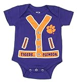 Clemson Tigers Infant 1 / 2 Baseball Jerseyクリーパー – パープル パープル