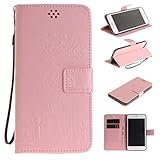 iPhone 8 Plus 手帳型 ケース カバー Zeebox [生涯補償付き] 高品質 落下防止 保護カバー カード収納 スタンド機能 マグネット式 ストラップ付き Apple iPhone8 P