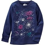 OSHKOSH(オシュコシュ) オシュコシュオリジナルグラフィックティ ブルー トップス長袖Tシャツ 6歳【並行輸入】