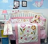 SoHo Once Upon a Garden (White) Baby Crib Nursery Bedding Set 14 pcs by SoHo Designs