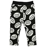 《初夏春秋対応》 ☆GARACH(ギャラッチ) フライススパン長丈ロゴ総柄パンツ 110cm /BK NO.AH-1712102