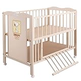 キンタロー ハイタイプ 　ベビーベッド 「ハイ スヌーピー」 (ホワイト)