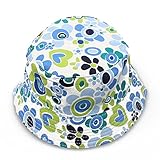 ベビー用ハット つば広 赤ちゃんキャップ サファリハット キッズ 帽子 子供サンバイザー フィッシャーマンハット 花柄 女の子 男の子 男女児 日焼け (パターン6)