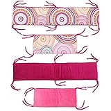 One Grace Place Sophia Lolita Crib Bumper, White, Pink, Berry, Orange, Black by One Grace Place [並行輸