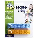 Baby Buddy ピース セキュア-ア-トイ 安全ストラップ ブルー/ゴールド