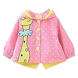 Kukiwaキリン ウインドブレーカージャケット コートおしゃれ 子供服 ベビー服冬 長袖秋冬防寒着 厚手 ジャケット子供 赤ちゃん服 キッズこーと女の子 暖かい出産祝い プレゼント イベント写真撮影