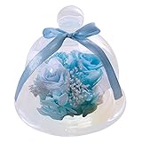 220 gクリエイティブEndless Preserved Rosesフラワーinガラスシールドロマンチックギフトバレンタインデーのホームデコレーション ベージュ
