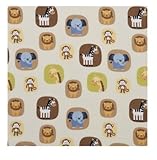Tiddliwinks Safari Friends Fitted Sheet by Kids Line [並行輸入品]