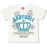 ベビードール メッセージTシャツ 子供服 100cm ホワイト