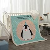 cusphorn Ultra Soft Kids Sherpa Blanketスーパー暖かいベビーカー幼児Blanket Plush Throw Blanket 47"x59" (120cmx150c