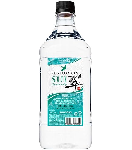 【新品未開封】サントリー 翠ジン1.8Lペット 4本セット Amazon.co.jp: サントリー ジン 翠 (SUI) 1.8Lペット× 2本 まとめ買い