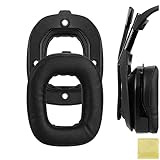 Geekria イヤーパッド 互換性 パッド Astro A40 TR ヘッドホンに対応 パッド イヤー/イヤーカップ (プロテインレザー/黒)