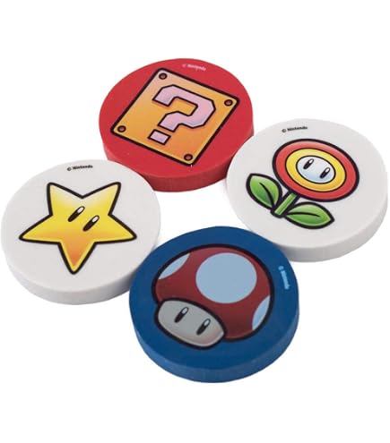 Amazon | スーパ マリオ 消しゴム ケシゴム 新 新入学 入学 三菱鉛筆