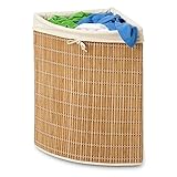MK Allyストレージバスケットホームベッドルーム。竹ウィッカーCorner Laundry Hamper Clothes